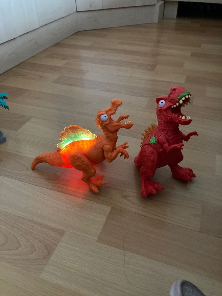 10 x various dinosaurs Plus 5 x Lego dinosaurs