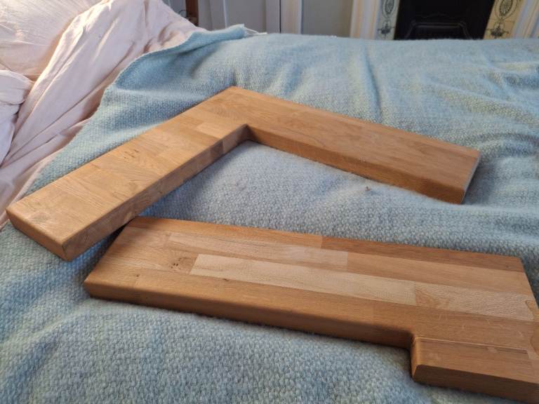 Quality oak kitchen shelves