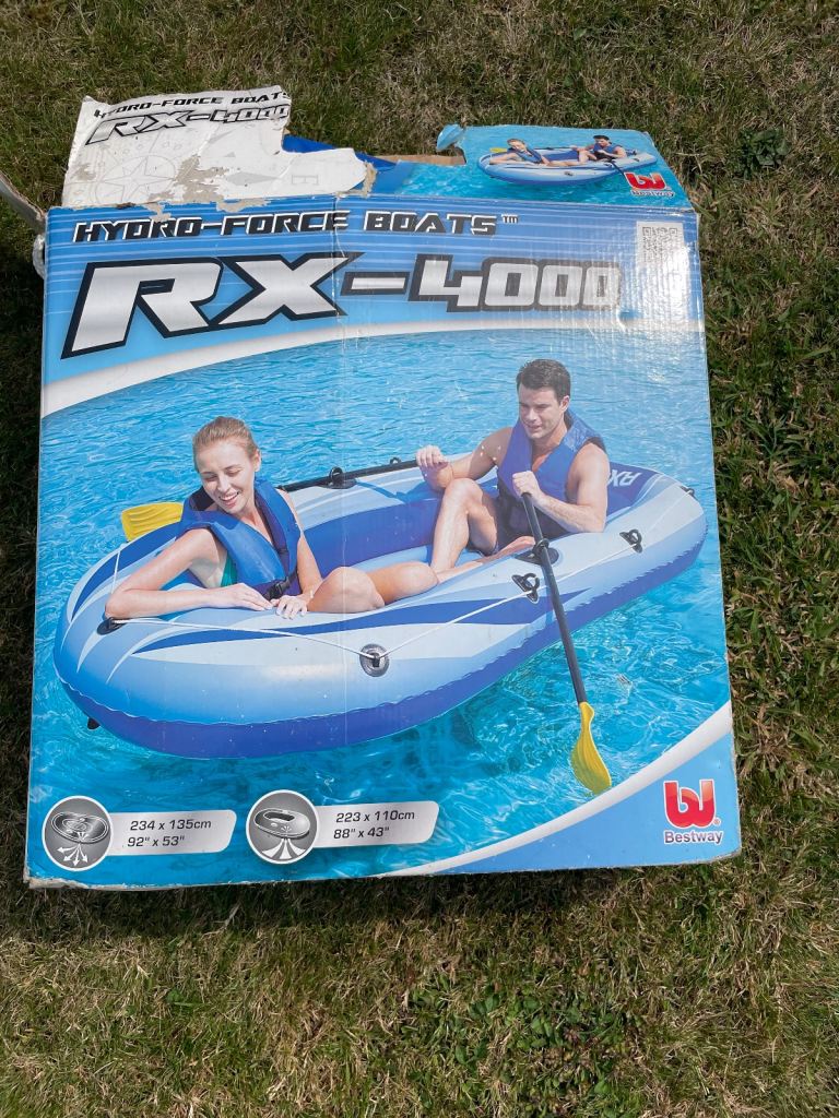 Hydra Force inflatable boat with oars