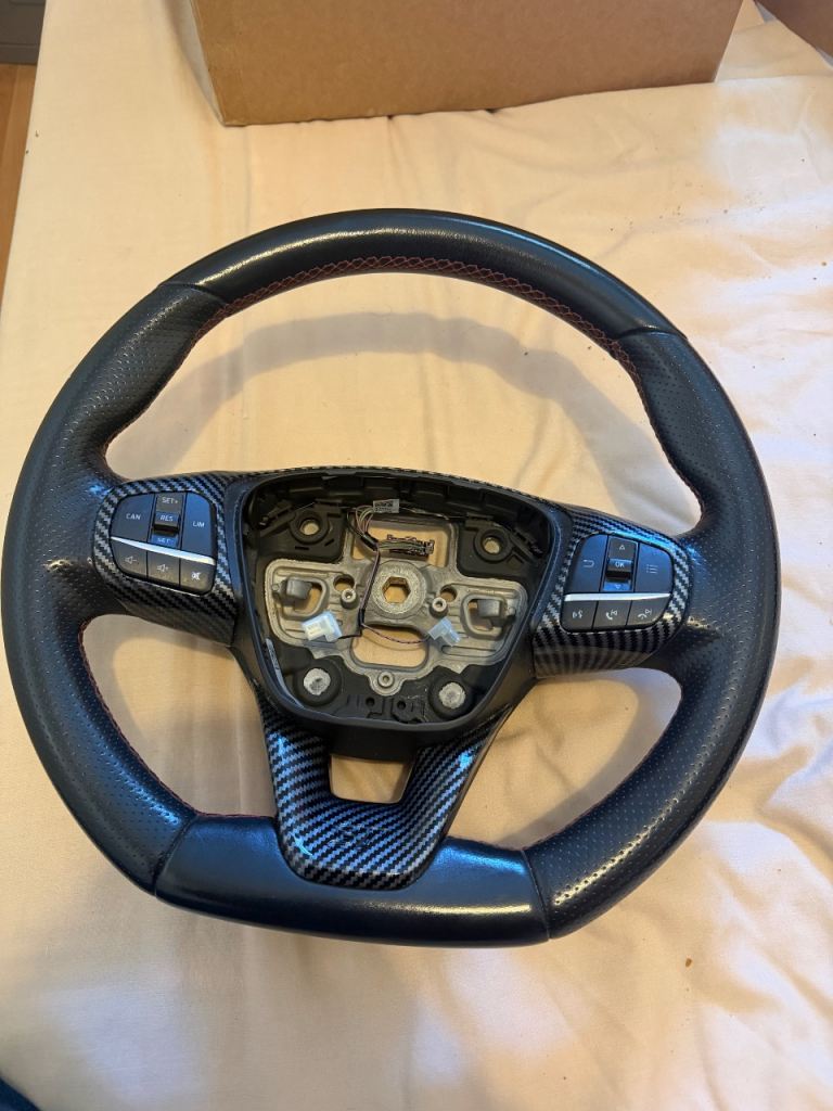 MK8 Fiesta ST line flat bottom steering wheel with trims and buttons