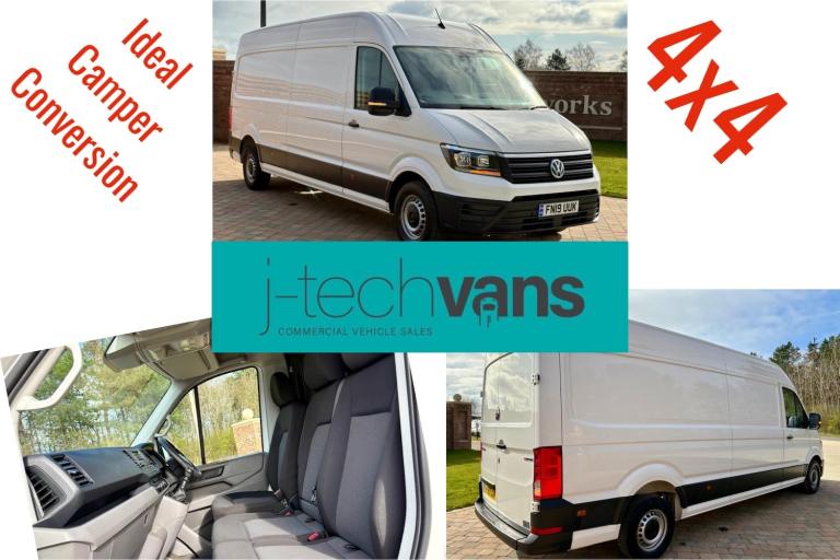2019 Volkswagen Crafter 2.0 TDI L3 H2 Lwb Van ***4 Motion / 4x4 / Ideal Camper Conversion*** PANE...