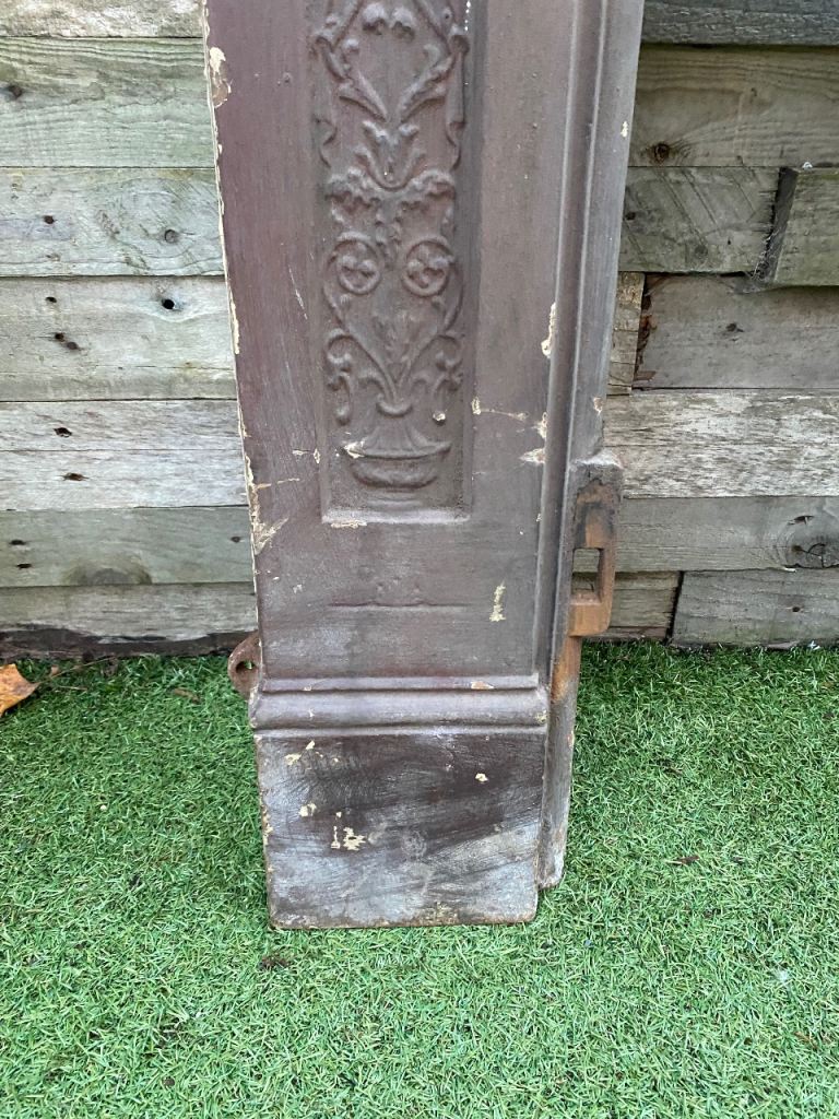 Victorian cast iron fireplace front 