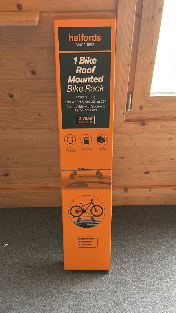Halfords 1 Bike Roof Mounted Bike Rack - NEW