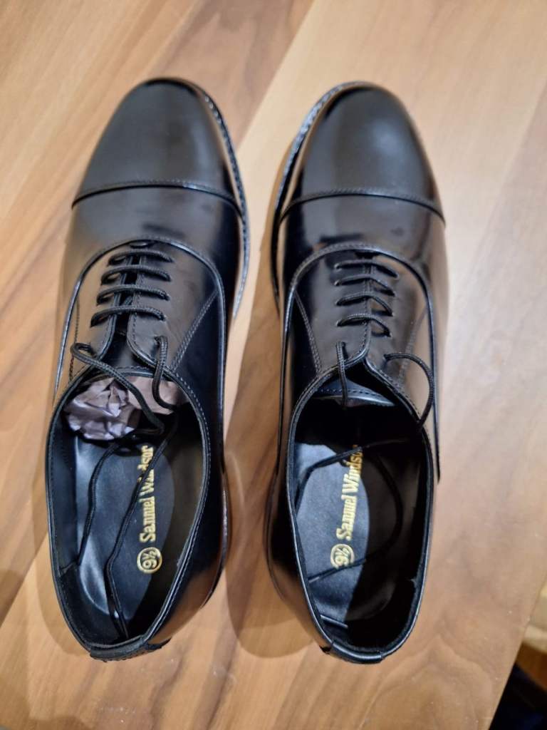 Handmade, leather, men's formal shoes, size UK 9 1/2