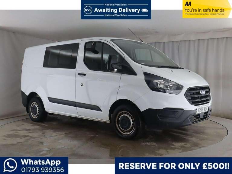 2019 Ford Transit Custom 2.0 300 EcoBlue Crew Van L1 H1 Euro 6 5dr (6 Seat) PANEL VAN Diesel Manual