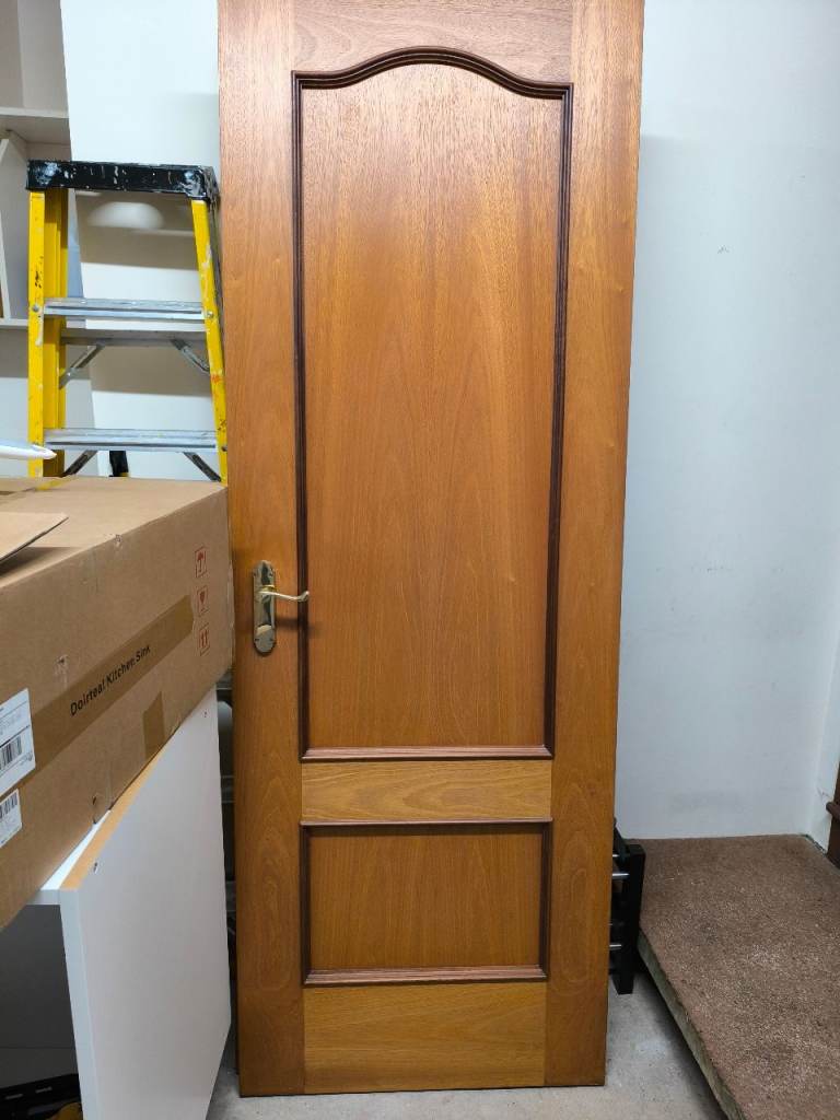 Pair of solid wood french doors