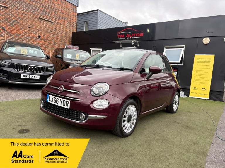 2016 Fiat 500 1.2 Lounge Dualogic Euro 6 (s/s) 3dr Petrol