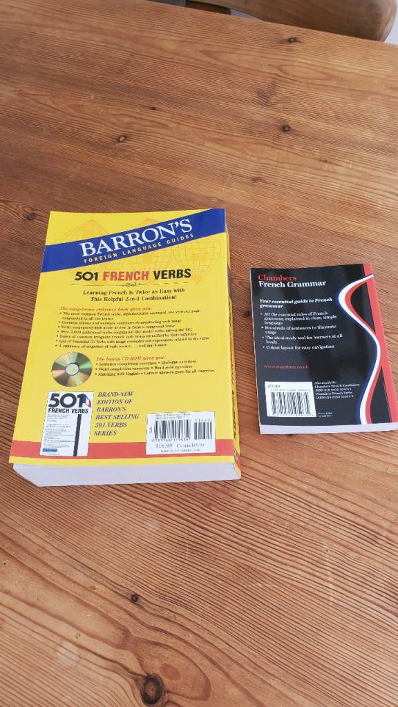 French Dictionary - Verbs & Grammar Books £10 The Lot