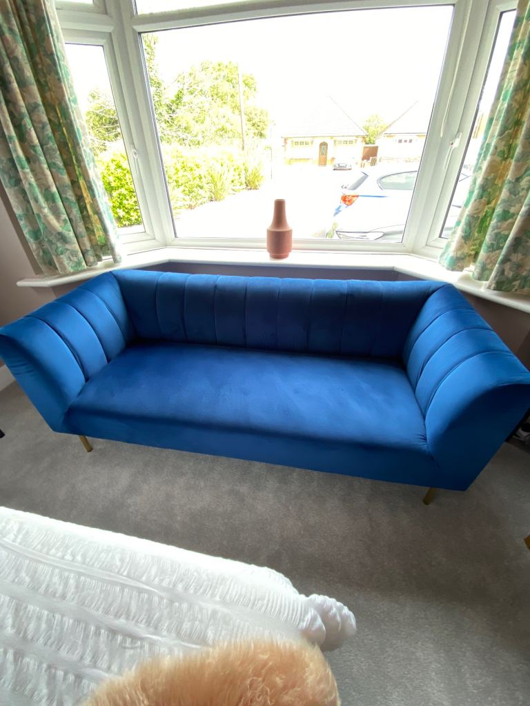 Porto Sofa - royal blue 3 seater