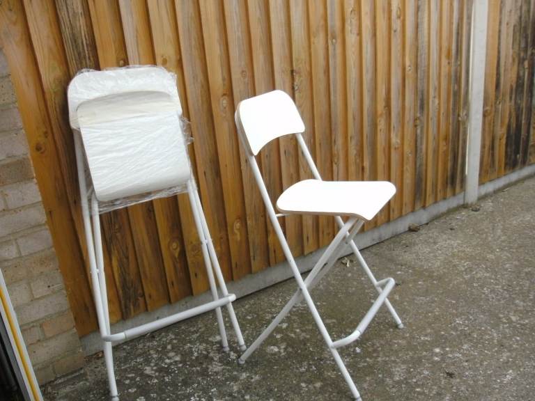 Pair of folding stools