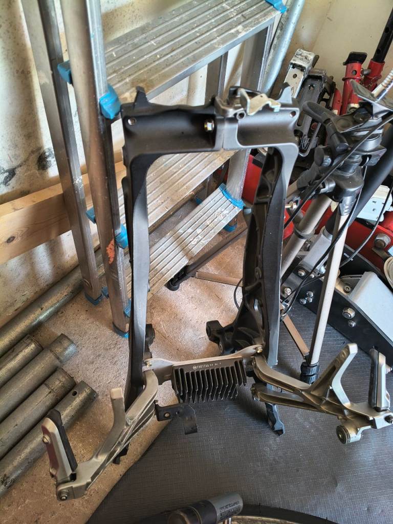 VFR1200F subframe with passenger pegs