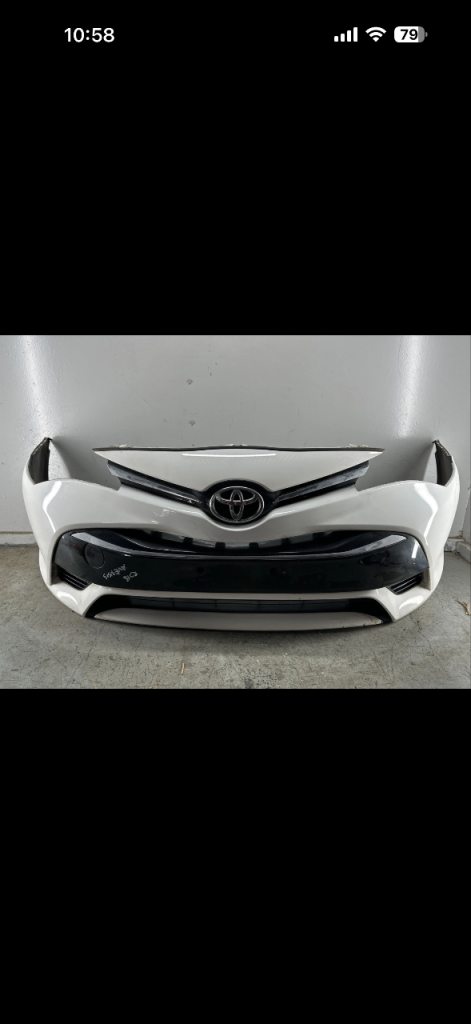 Toyota Avensis MK3 2015-2018 Saloon White Front Bumper