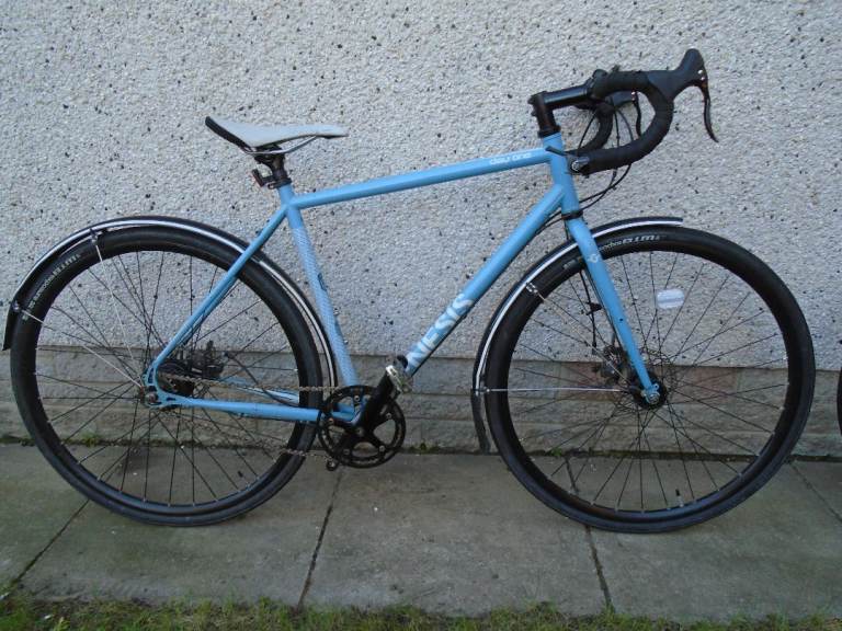 Genesis day one gravel bike, 21 inch lightweight cro-mo frame, 8 nexus hub gears, 28 inch wheels