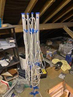 Freestanding rotary washing dryer
