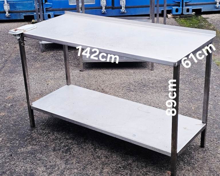 Commercial Worktop Stainless Steel Table. 