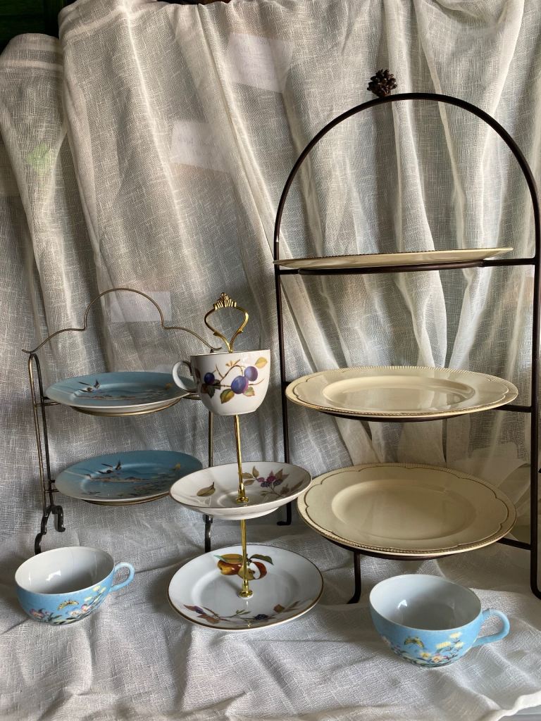 3 Cake Stands Ideal for afternoon teas & partys