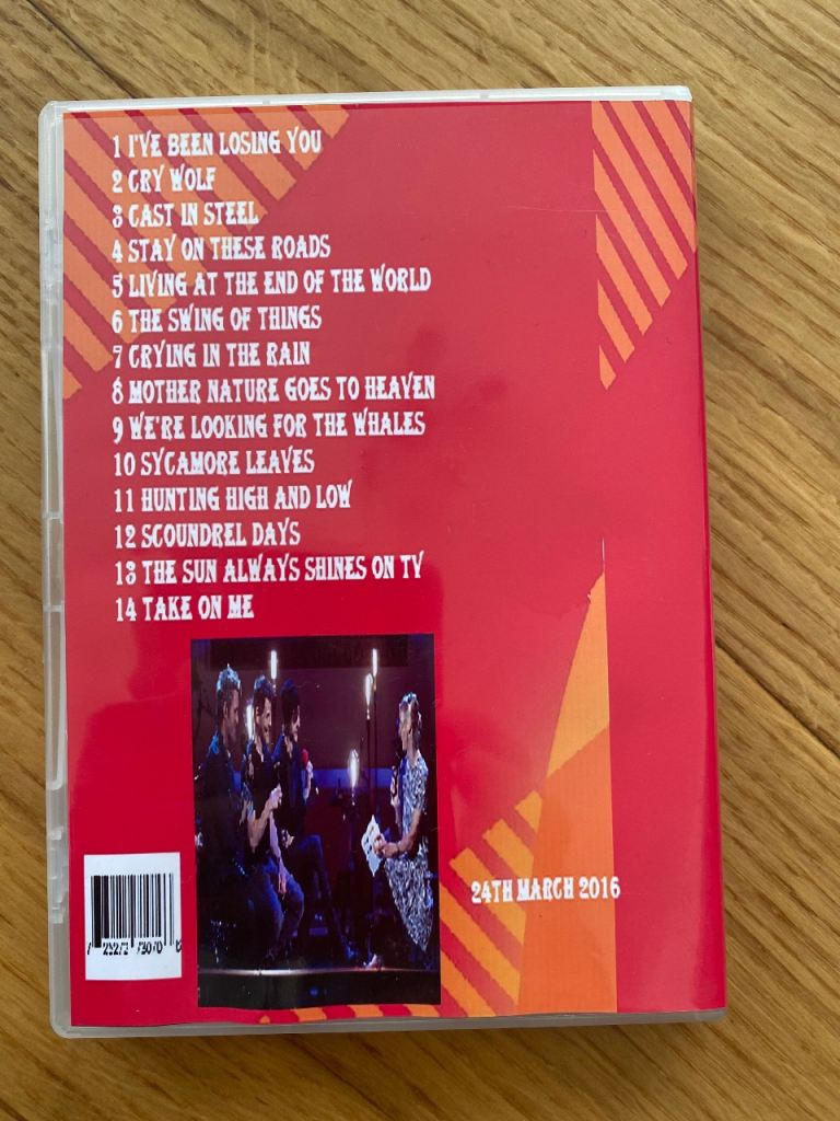 A-ha bbc radio 2 in concert dvd 