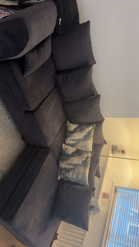 4 seater corner sofa - dark grey 