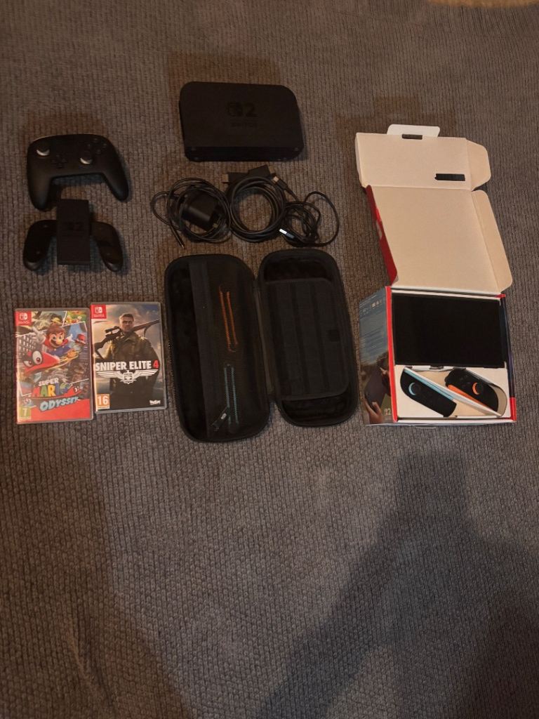Nintendo Switch 2 in box with accessories
