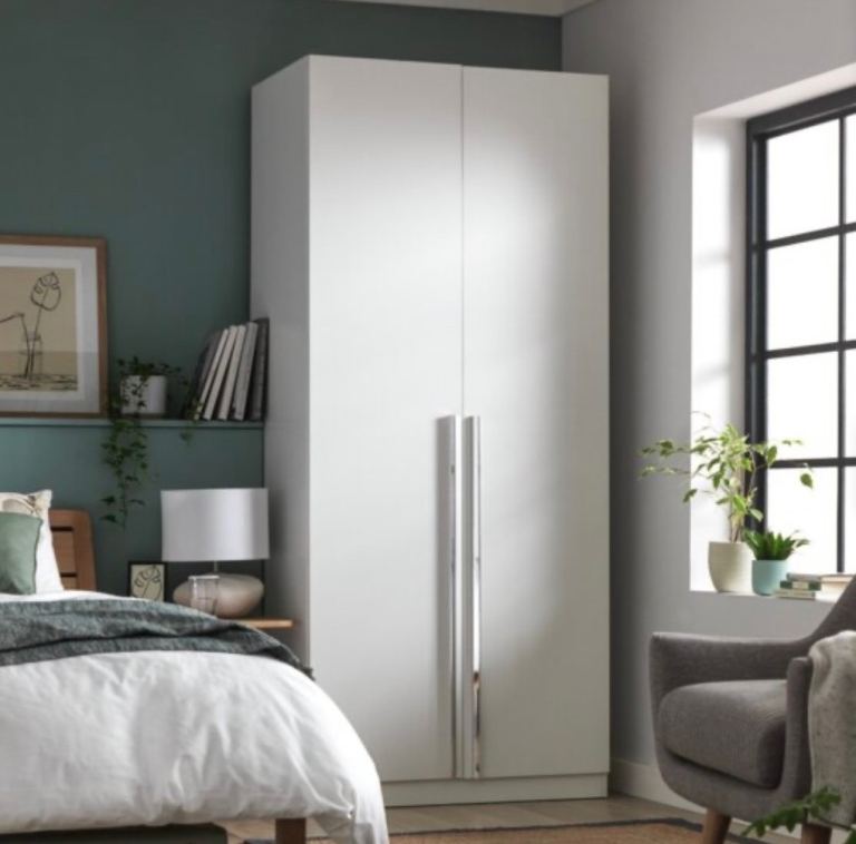 Munich 2 Door Wardrobe - White