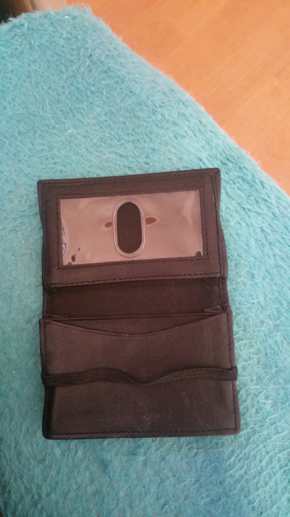 Black credit card wallet