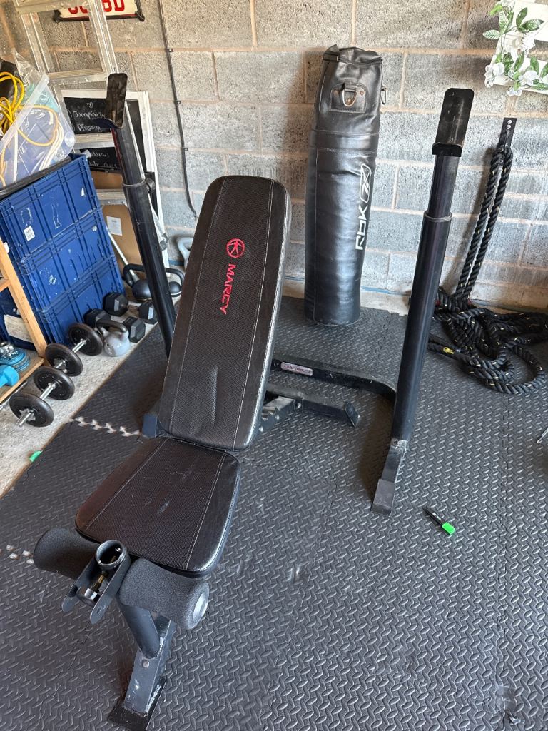 Marcy Weight bench/squat rack and weights
