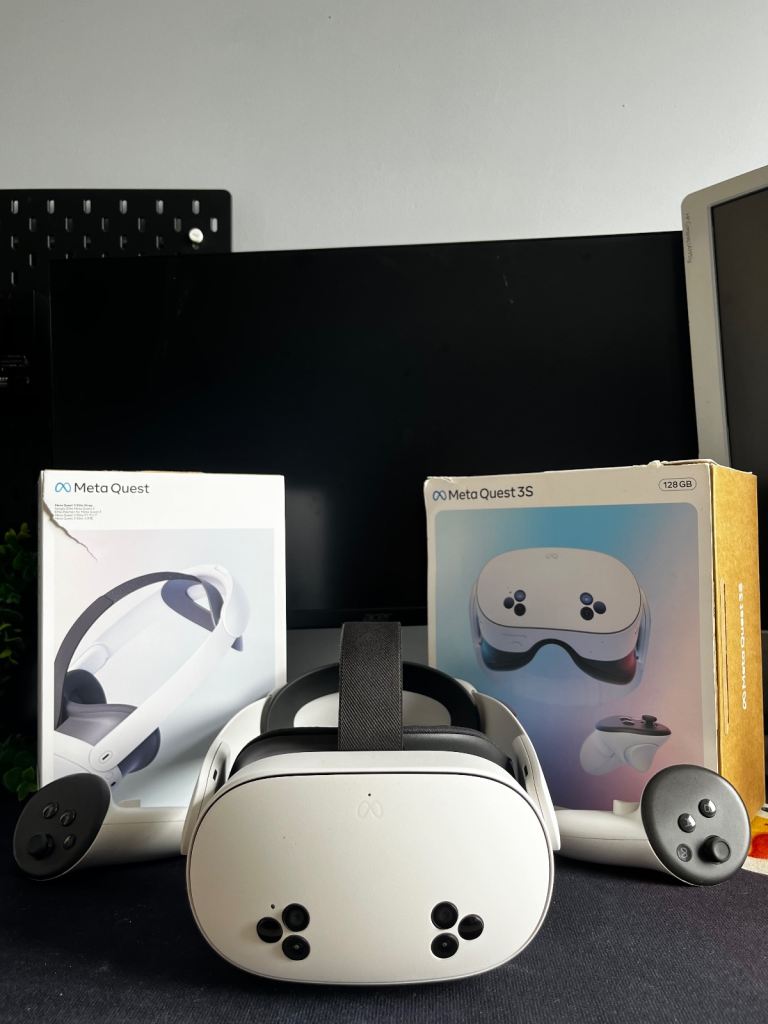 Meta Quest 3S VR Headset with Controllers – Good Condition
