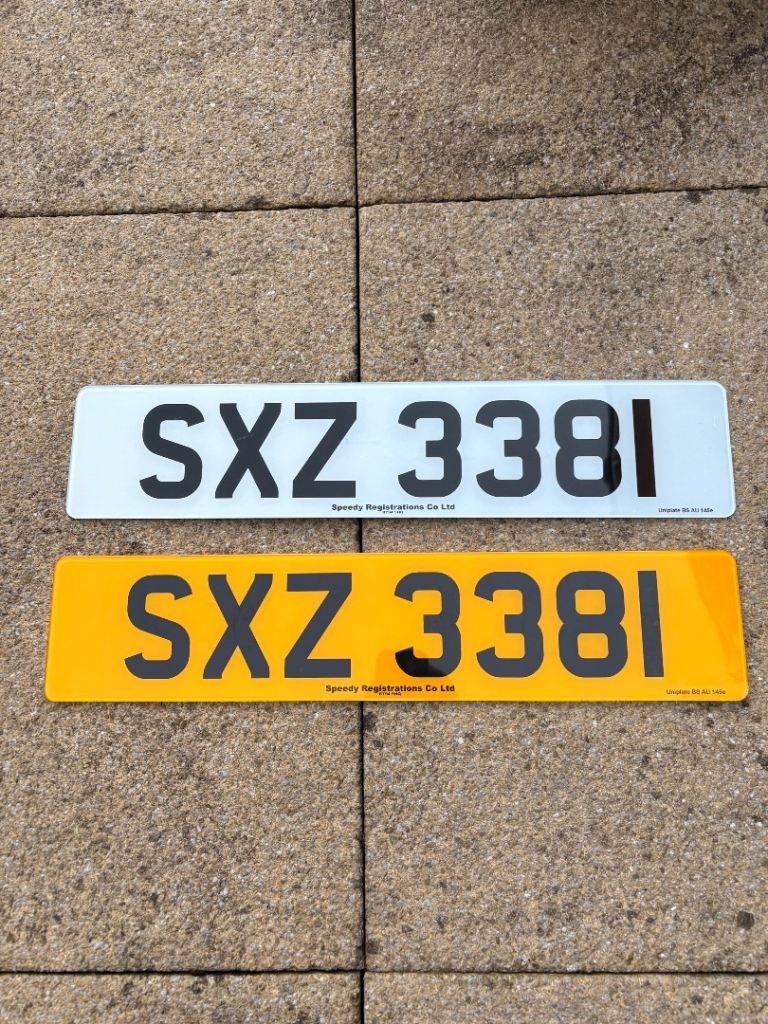 Private registration reg plate SXZ