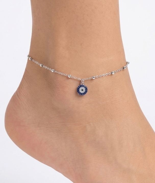 S925 Sterling Silver Anklets, Women's Anklets Adjustable Silver 