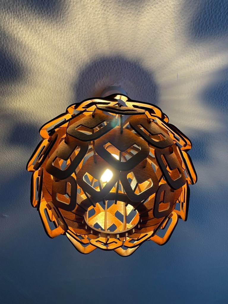 Pendant Ceiling Lamp Hand Made Statement Piece | Cosy Summer Lamp Shade B22/BC