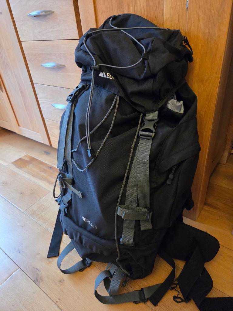 Eurohike Nepal 65 Litre Rucksack with Ventilated Back Panel & Padded Harness