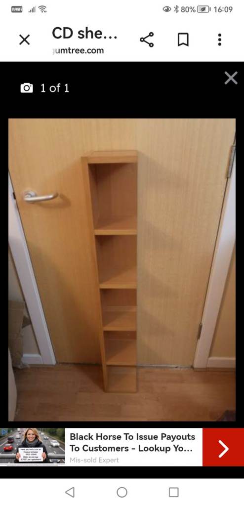 CD shelves (2 available, £10 both, £7 each