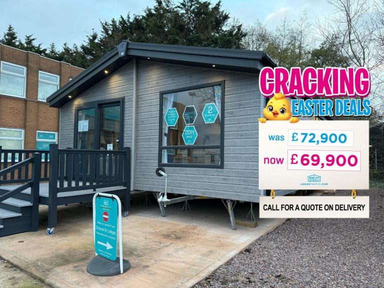 2 Bed Residential Spec Lodge - DG, CH, Bath, Ensuite - Offsite Sale, Own Land