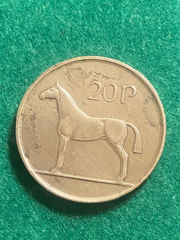 Irish 20p coin 1988