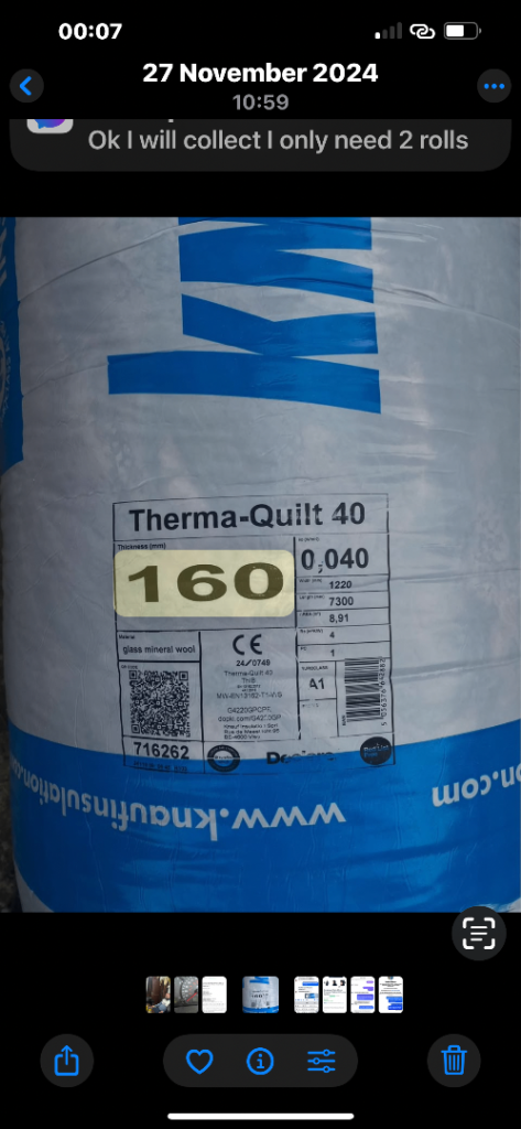 160mm KNAUF insulation 