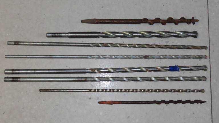 Mixed Bundle Long Masonry Drill Bits Wood Auger Boring Tools 400mm Concrete Brick Stone Heavy Duty