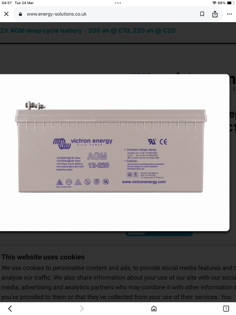 AGM VICTRON ENERGY 12/220 x2