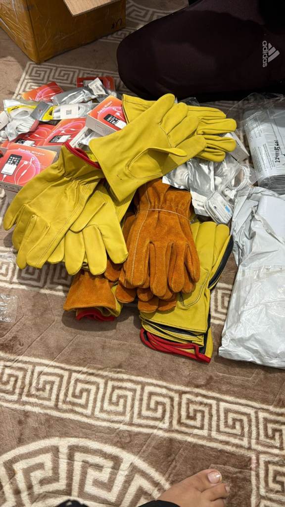 Genuine Leather Work Heavy Duty Worker Gloves for mens All Sizes Available