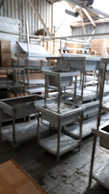 Commercial STAINLESS STEEL catering shelves 5ft BRAND NEW 