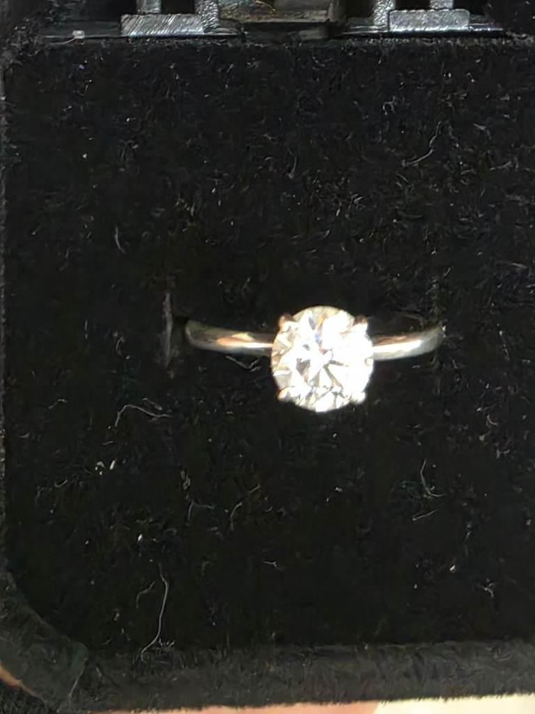 Engagement ring size K and wedding ring size L