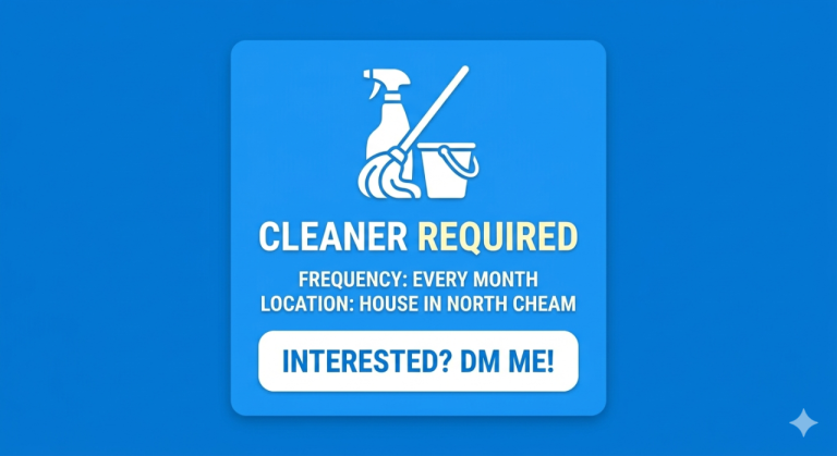 Cleaner needed