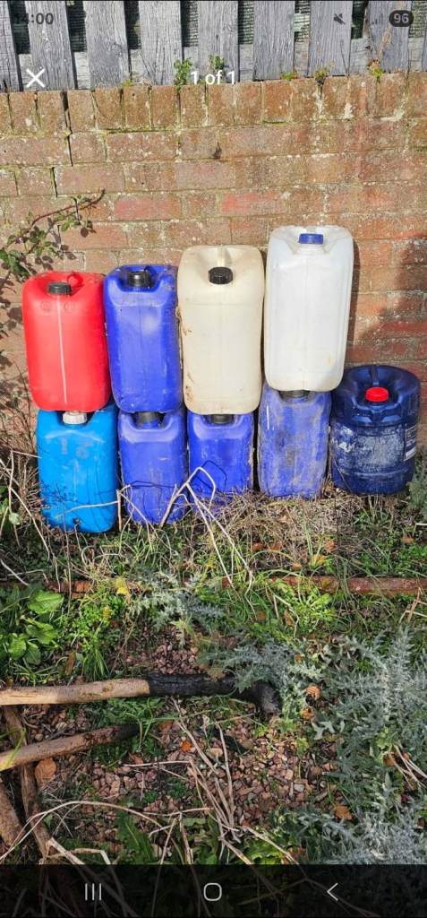 25 ltr Water containers (diesel)