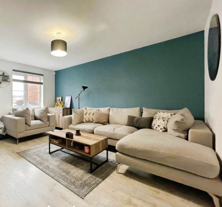 FREE grey corner chaise sofa with matching arm chair