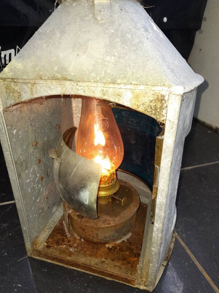 1942 Vintage meteorite ship navigation latern set of 2 