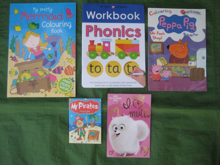 5 Various Colouring and Activity Books for Young Children for £4.00