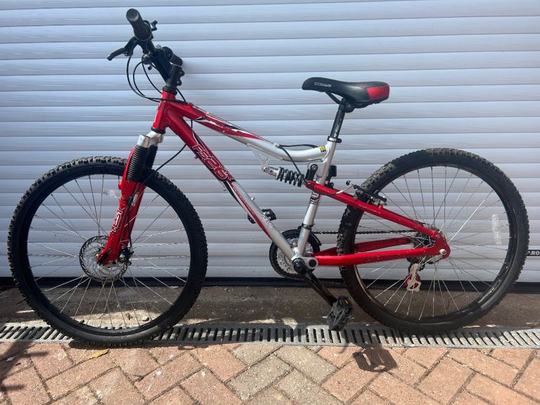 Apollo Mountain Bike – Red and Silver, Good Condition
