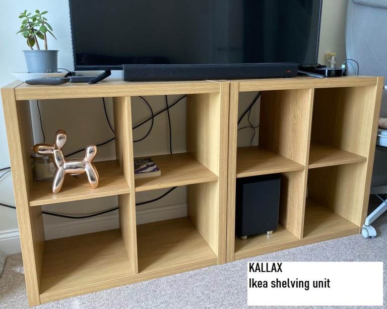 IKEA KALLAX Shelving Unit, Oak Effect