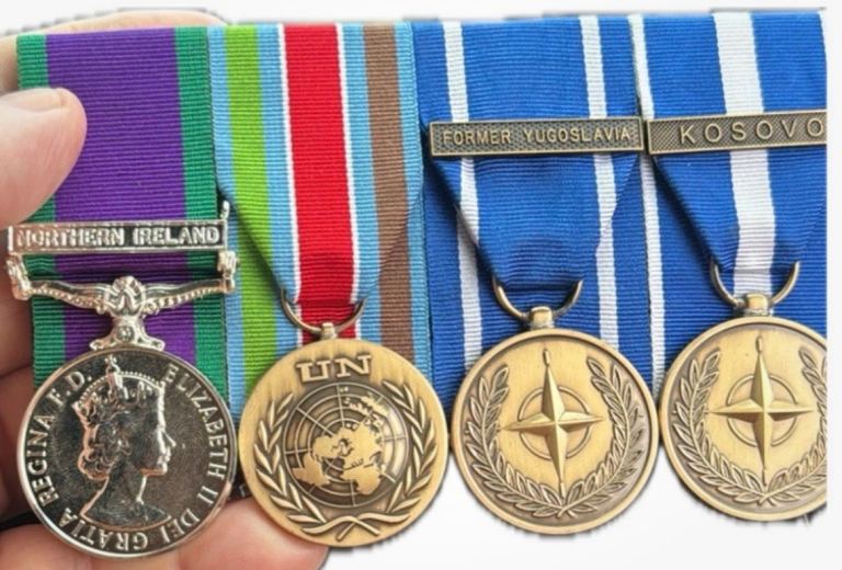 Set of 4 Military Medals