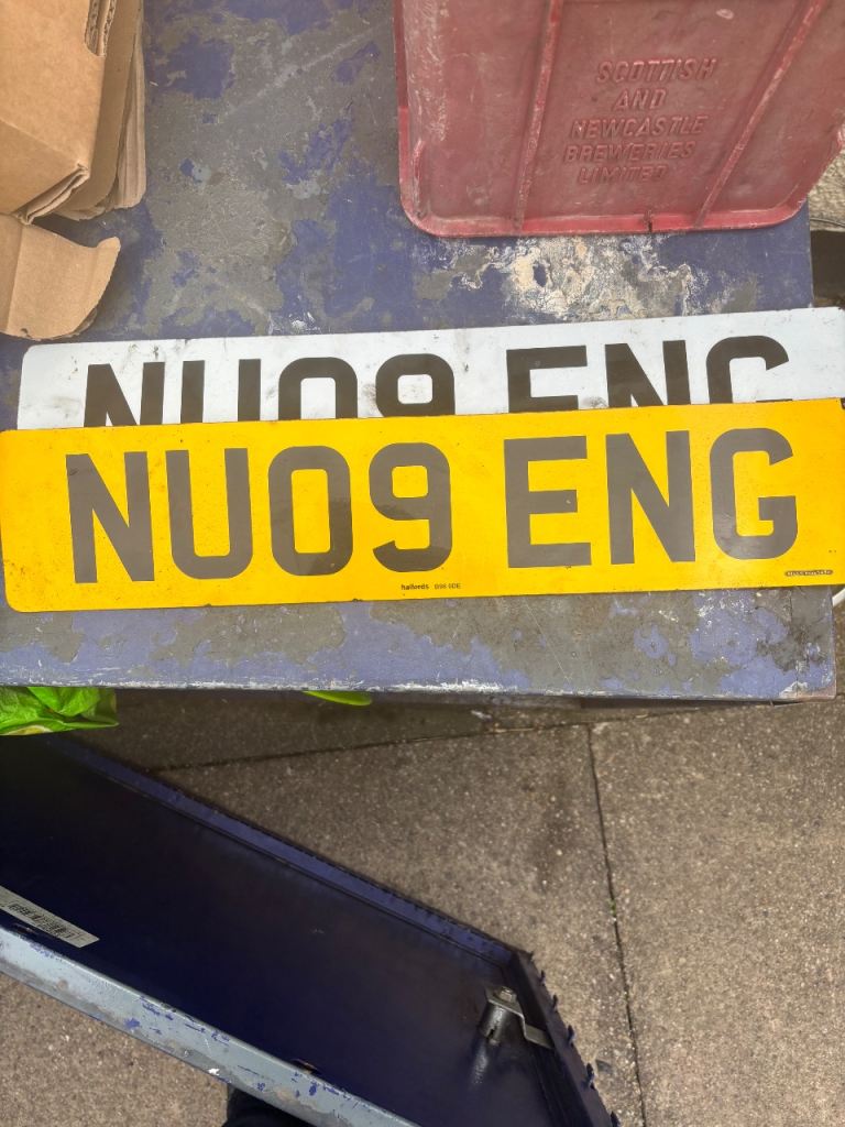 Private number plates
