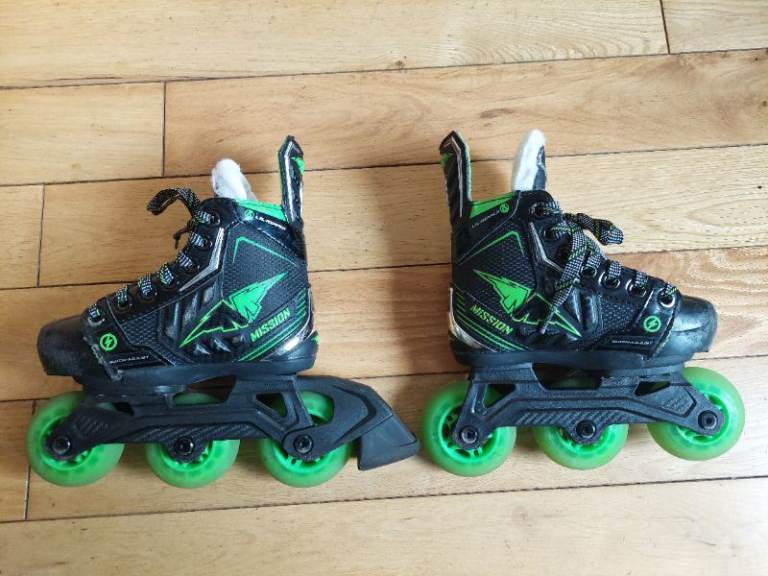 Mission Lil' Ripper Inline Roller Hockey Skates size Y7-Y10